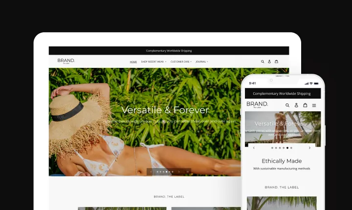 Brand The Label website screenshot